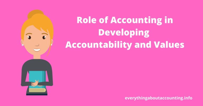 Role of Accounting in Developing Accountability and Values