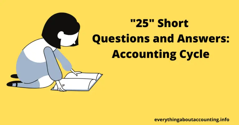 Short Questions and Answers-Accounting Cycle