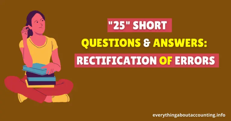 Short Questions and Answers-Rectification of Errors